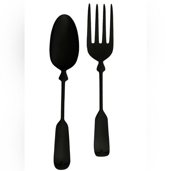 Vintage Jumbo Spoon & Fork Wall Decor Set Mid Century Kitchen Wall Art Farmhouse - Picture 1 of 9